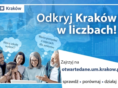 Odkryj Kraków w liczbach! Zajrzyj na portal Otwarte Dane 