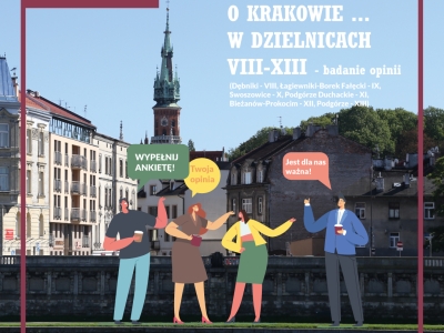 Ankieta "Porozmawiajmy o Krakowie w dzielnicach VIII-XIII": ankieta skierowana do mieszkańców
